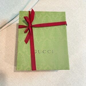 Gucci Green Box with Red Ribbon